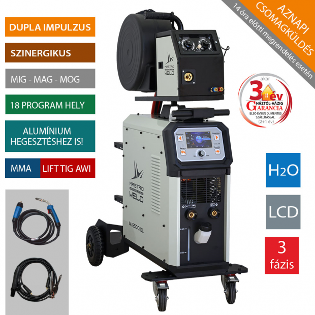 MIG-500 IDL Dualpulse hegesztő inverter