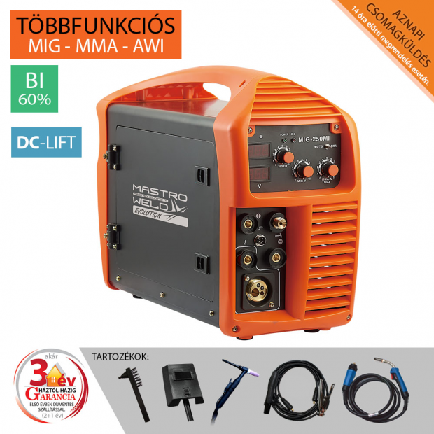 MIG-250 MI (DC-Lift) Multifunkciós inverter (Evolution)