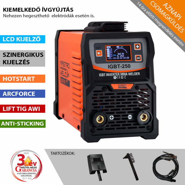 IGBT-250 hegesztő inverter (MMA)