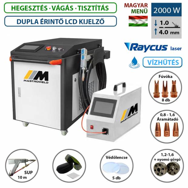 MASTRO LASER-2000 - lézer hegesztő, vágó és tisztító