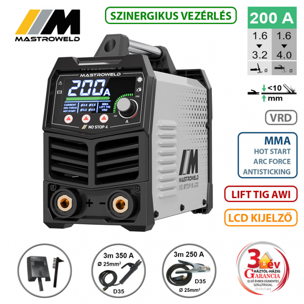 NO STOP 4 LCD hegesztő inverter (MMA)