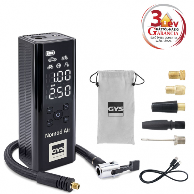 Nomad Air hordozható kompresszor