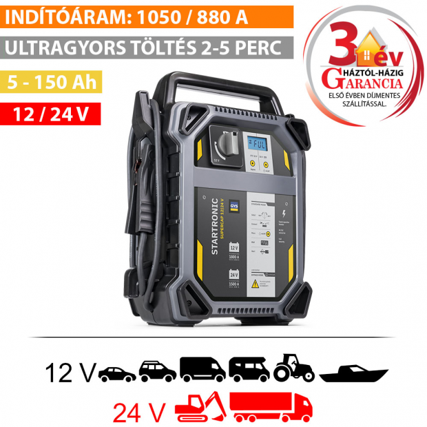 STARTRONIC SUPERCAP 12/24 V szuperkondenzátoros indító