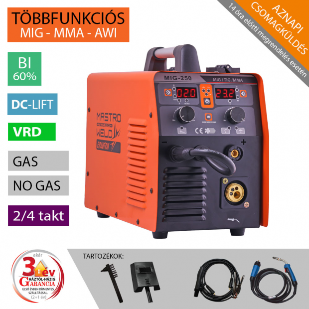 MIG-250 Li hegesztő inverter MIG-250 Li hegesztő inverter