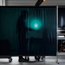 Hegesztő függöny 2x2m kerettel - zöld