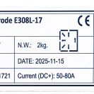 Hegesztő elektróda rozsdamentes E308-17 2,5mm 2kg - Mastroweld