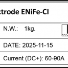 Hegesztő elektróda öntöttvas ENiFe-Cl 2,5mm 1kg - Mastroweld