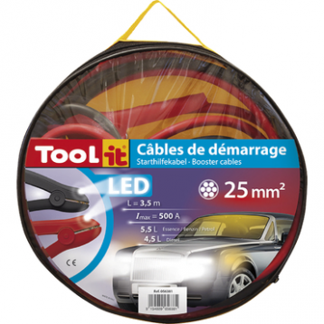Indítókábel 2x3,5m 25mm2 ledes