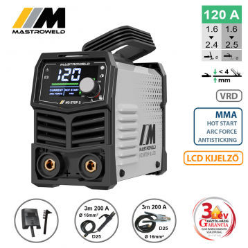 NO STOP 2 LCD hegesztő inverter (MMA)