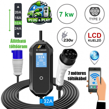 Mastroweld EVoCHARGE 7 kW töltő 7 m